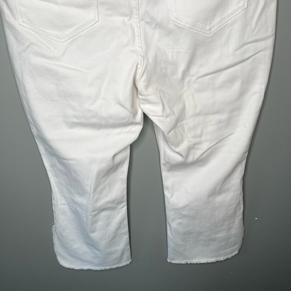 NWT J. Jill High Rise Cropped Split Hem Jeans - White - Picture 8 of 15